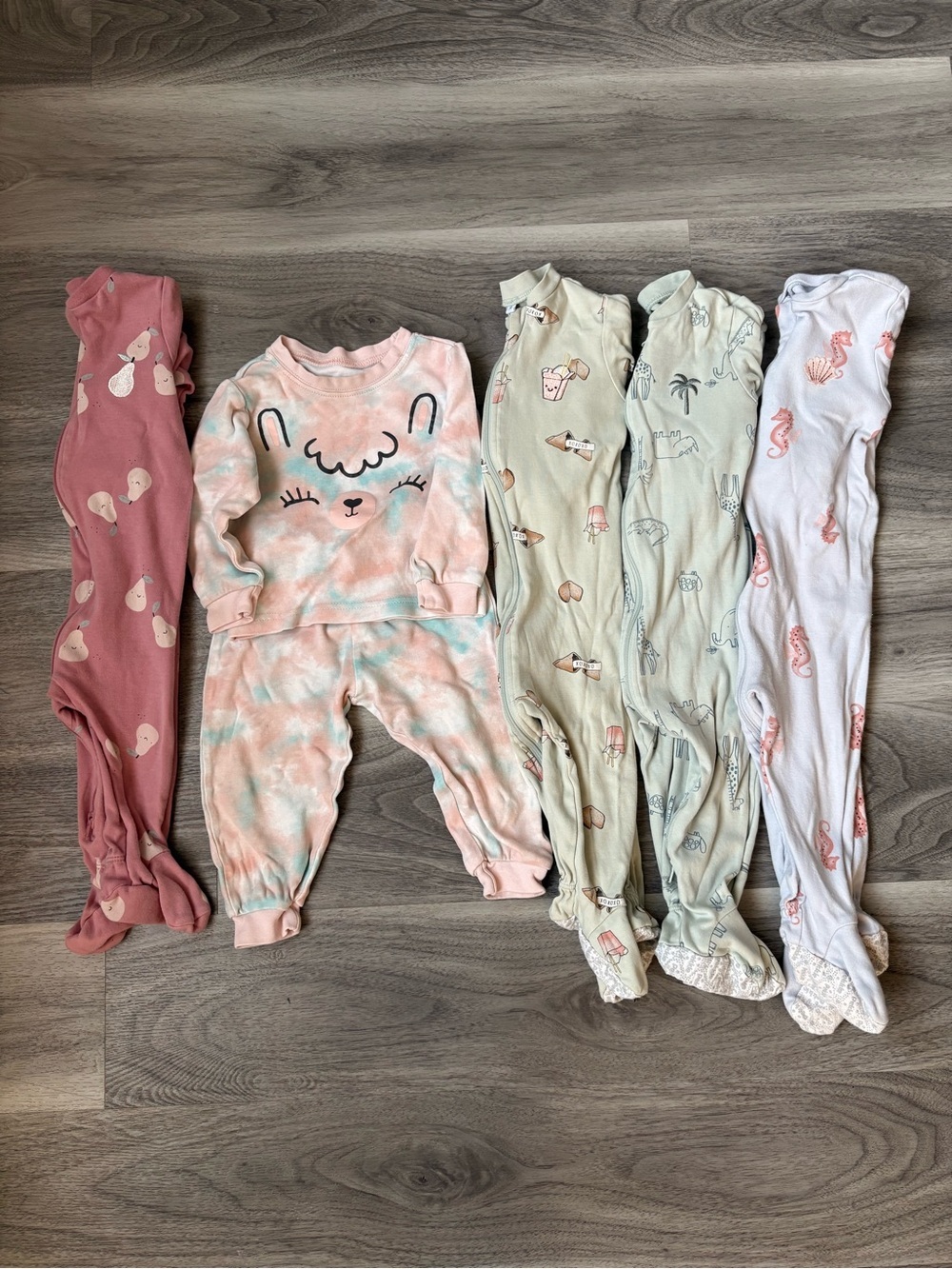 Pekkle Baby Sleepers & Pajama Set Bundle – Mixed Sizes 9M & 12M